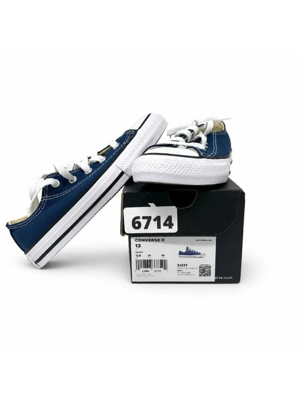 Converse Chuck Taylor All Star Core Kids Navy Lace Up Sneakers Size 13